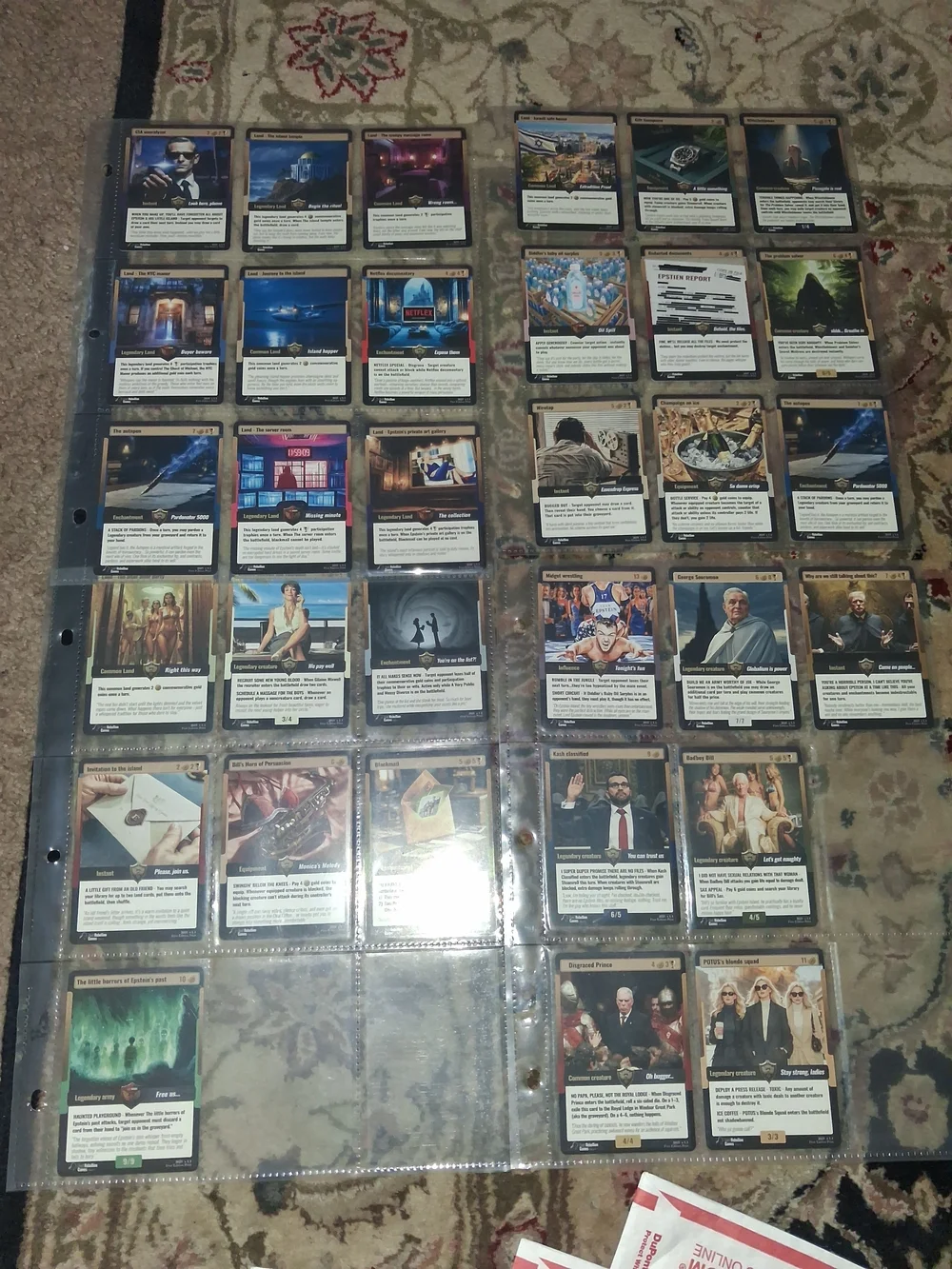 32 + 5 Holos Epstien Files Booster Cards